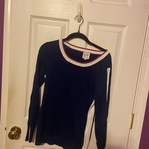 Hippie Rose Navy and White Sweater